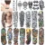 Import Cool Devil Waterproof Removable Temporary Tattoo Sticker Large Full Arm Tattoo Sticker For Men from China