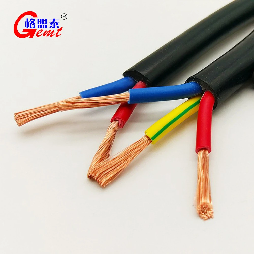 Copper Core PVC Insulated Electrical Power Cable Flexible cable BC Oxygen-Free Copper PVC Insulation RVV2 3 4 conductor