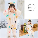 Coral Fleece Colorful Baby Girls Clothes Autumn Winter Baby Wear Romper With Snap Crotch Bodysuit One-Piece Pajamas