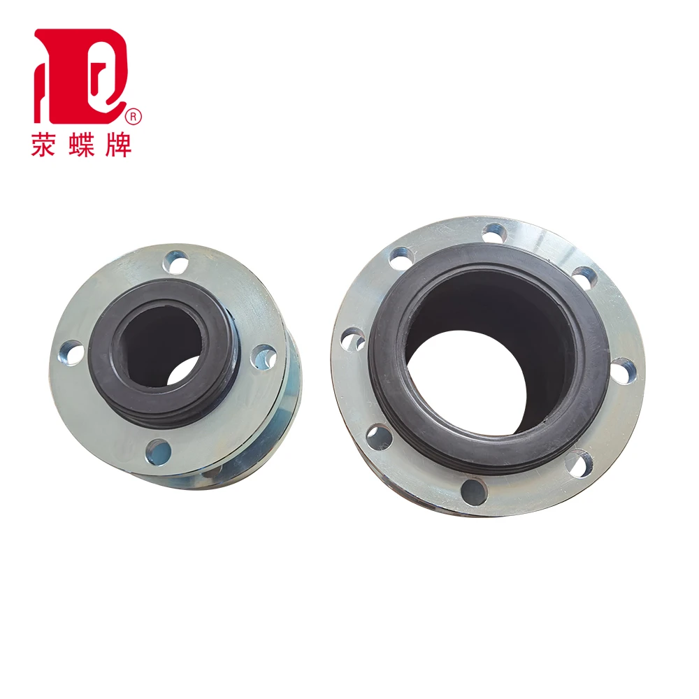 Corrosion resistant single sphere ss304 flange connector flexible joint rubber expansion bellows