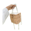 Cosmetic Jute Bamboo Yoga Mat Tote Handbags Ladies Trash Tea Fiber Cotton Basket Carry Bag Handles Small Wicker Case