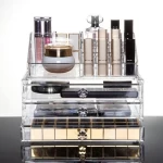 Cosmetic Organizer Brush Holder Jewelry Storage Box Case Desk Organizer New Makeup Organizer Drawer Lipstick Storage Box