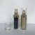 Import cosmetic packaging 30ml cylinder clear gold acrylic lotion spray pump bottles 1oz serum plastic bottle from China
