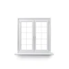 Cost-Effective Performance Window Casement Plastic Steel  Special-Shaped Window-To-Open Window With Decorative Grid