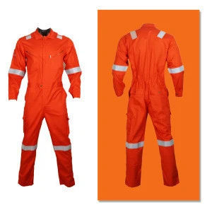 Cotton Industrial Boiler Suit With Reflective Tapes work uniform