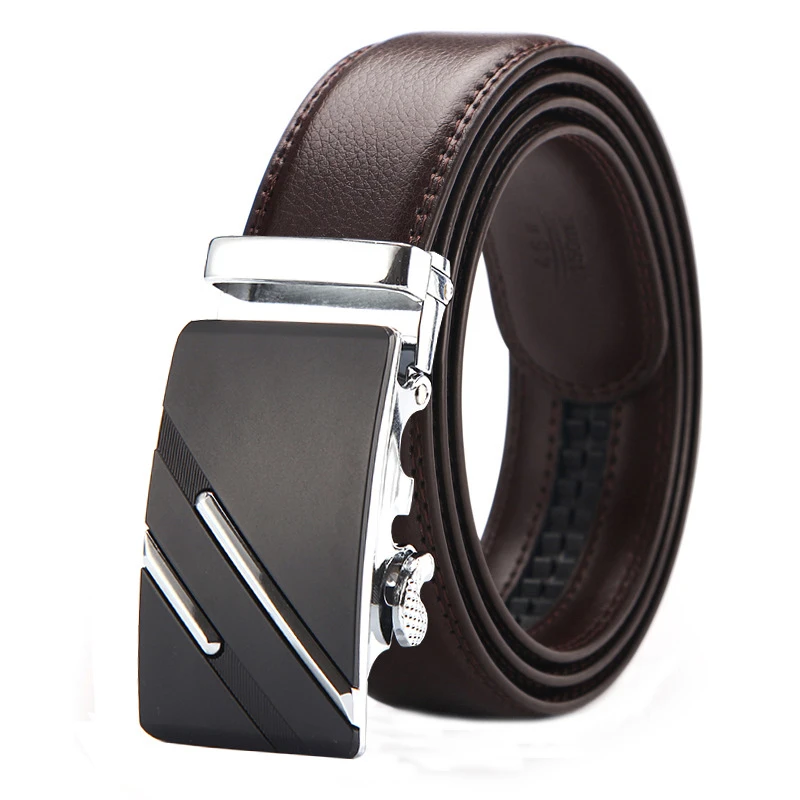 Cowhide Leather Strap Designer Quality metal Belts Men High Luxury Jeans Waistband Men Belts Automatic buckle Belt