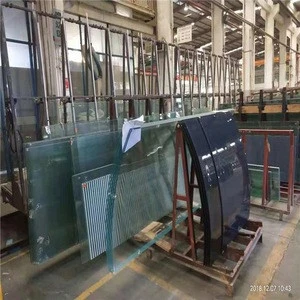 Creative architectural tempered glass for Large glass curtain wall construction and advertising printing glass price
