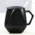 Import Creative simple ceramic mug with lid and spoon diamond cup filled with stars from China