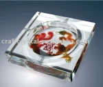 crystal craft art ashtray