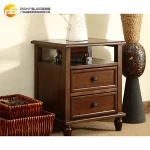 Custom cheap modern nightstand, oak bedside table