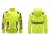 Custom design waterproof traffic police rain wear coats and pants high visibility work suits heavy duty work outdoor jackets
