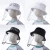 Import Custom Embroidery Protective Kids Bucket Hat Cap Removable Face Shield from China