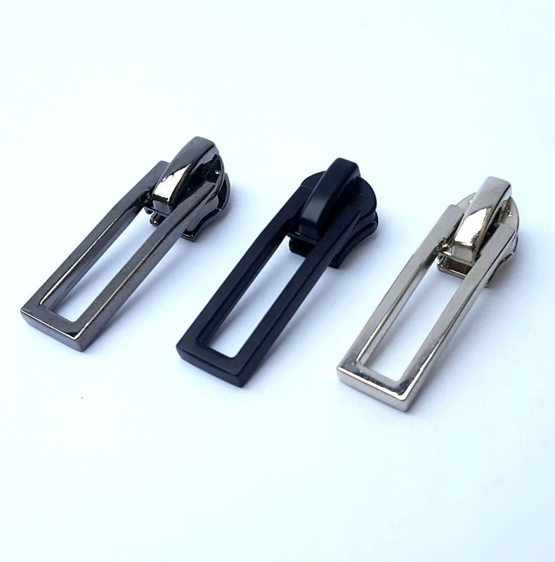Custom Logo Alloy Zipper Slider 5 Zipper Pulls Decorative Metal