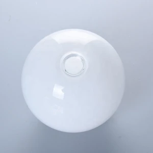Custom Frosted Borosilicate Glass Round Ball Lamp Cover Shade with G9 thread mouth 80mm diameter