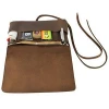 Custom Genuine Leather Tobacco Pouch Smoking And Field Notes Case Outdoor Travels Messenger Bag For Men