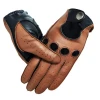 Custom High quality outer seam genuine sheepskin driving unlined leather gloves