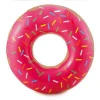 Custom inflatable pink donut swim ring and pvc swimming ring
