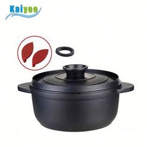 Custom kitchen wares hot pot aluminum die cast iron casserole