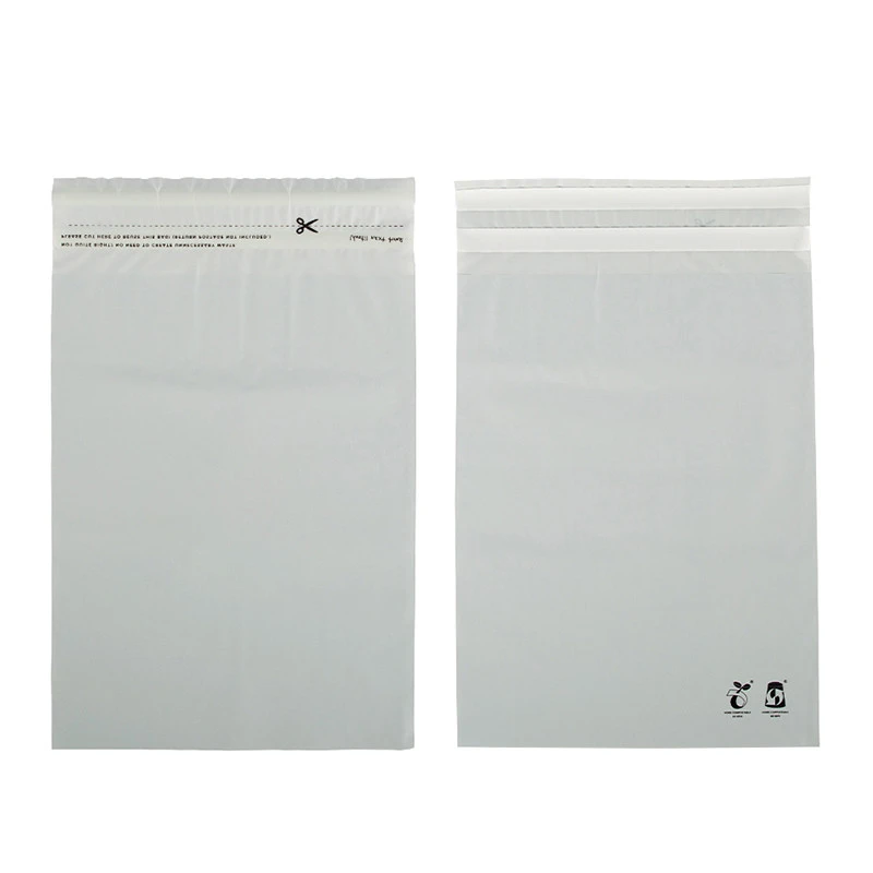 Custom Logo Branded Biodegradable Courier Mailer Mail Postage Ecommerce Recyclable Grey Compostable Mailing Bags