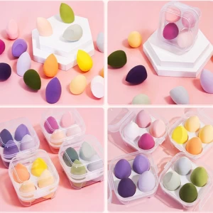 Custom Logo Wholesale Beauty Egg Makeup Puff Blender Super Soft Best Makeup Sponge Set