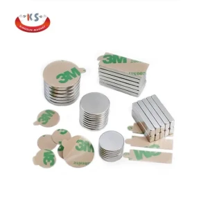 Custom N35 N52 N54 Adhesive Disc Round Block Rare Earth Neodymium NdFeB Magnet with 3m Adhesive Tape