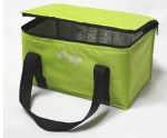 custom polyester cans thermal frozen food lunch insulated cooler bag