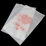 custom printing frosted plastic ziplock lady underwear packaging bag
