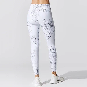 Custom Quick Dry Fit Polyester Spandex Tights Yoga Leggings Fitness Sublimation Prints Pants