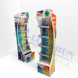 Custom retail store floor acrylic wooden display stand,mdf slatwall display rack, slatwall display shelf
