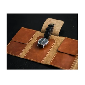 Custom Roll Watch Packing Leather Watch Travel Case Pouch Boxes for Watches