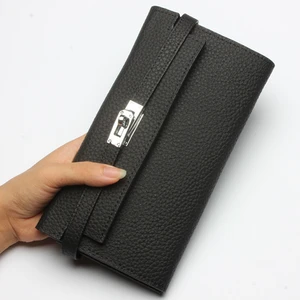 Custom Top grain leather women wallet, women wallet genuine leather