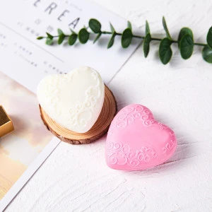 Custom wholesale private label natural organic handmade beauty body face skin care whitening heart shaped soaps