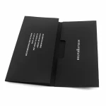 Customised Black Foil Logo UV Coating  Card Paper Mailing Envelope Business Envelope For Packaging