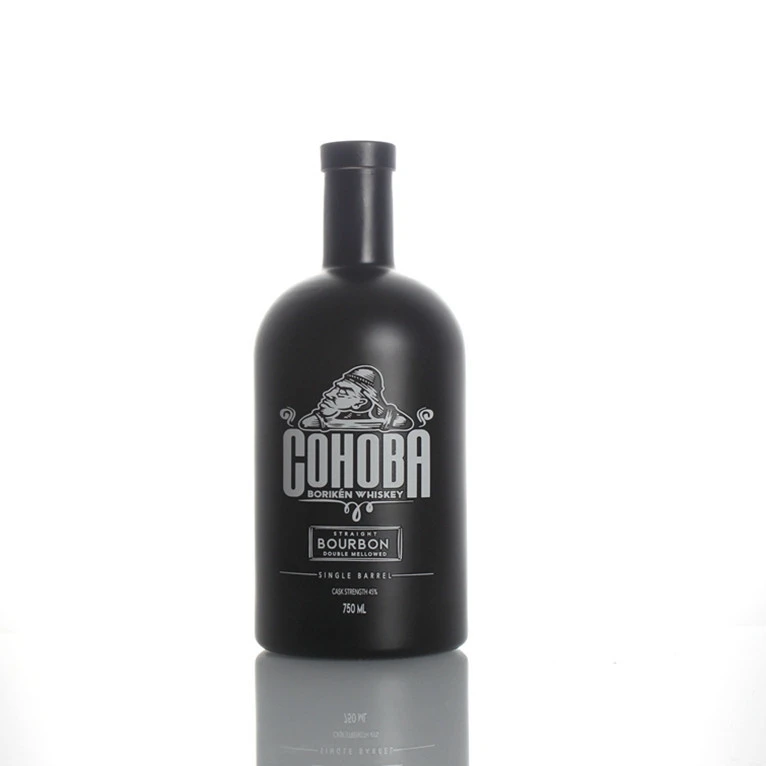 Customized 500m 700ml  750ml extra flint gin vodka whisky tequila liquor alcohol spirits glass bottle with stopper cork