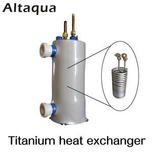 Customized chiller/ heat pump titanium tube heat exchanger