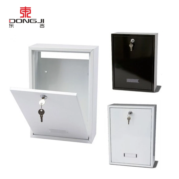 Customized Fashionable Apartment Wall Mounted Galvanized Steel Letter Box Mail Box With Lock