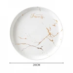 Customized Logo Dinnerware Ceramic Porcelain plates