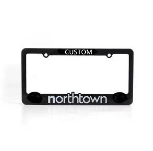 Customized Plastic Zinc Alloy Car License Plate Frame for USA Standard