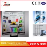 customized print advertising pop up banner stand polyester banner for display