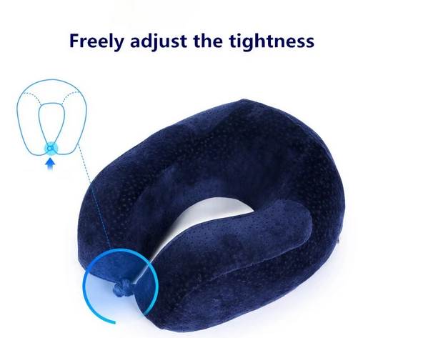 Customized Soft memory foam Office Neck Travel Pillow with removable cover