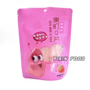 Customized wholesale Private label strawberry flavor chewing jelly candy