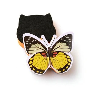 Cute and funny animal shape Owl, bird, butterfly Three dimensional relief printing Magnetic blackboard eraser