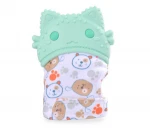 Cute Warm Sound Production Silicone Baby Glove Mittens For Baby Teether Type D Molar Rod