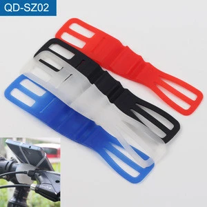 Cycling Bike Bicycle Silicone Phone Strap Tie Ribbon Mount Holder, Silicone Rubber Band Bike Phone Mount For iPhone