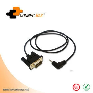 DB9 RS232 male to 3.5mm audio jack male connector cable