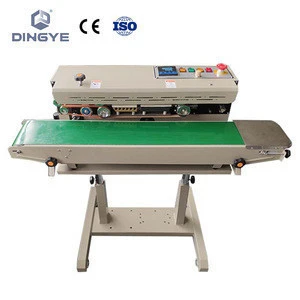 DBF1000AN Automatic gas flushing band sealer Continuous inflating film bag sealing machine with Nitrogen filling