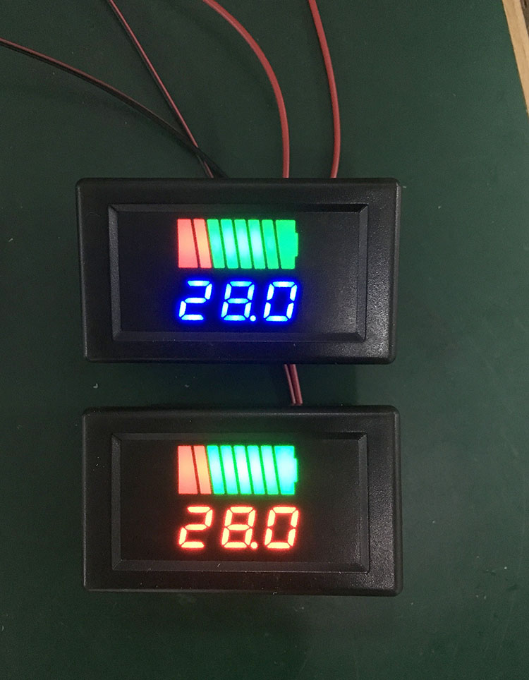 Buy Dc Red Color 6v/12v/24v/36v/48v/60v Lead-acid Lithium Battery Level ...