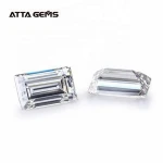 DEF VVS White Tapered Baguette Cut Moissanite Stone In Loose Gemstone