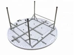 Diameter 4ft /5ft/6ft  Banquet/Camping Picnic Fold-in-half HDPE Round Custom  Folding Table