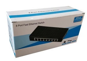Diewu IC plus chip 178G 8 ports fast ethernet switch network switch for PC networking